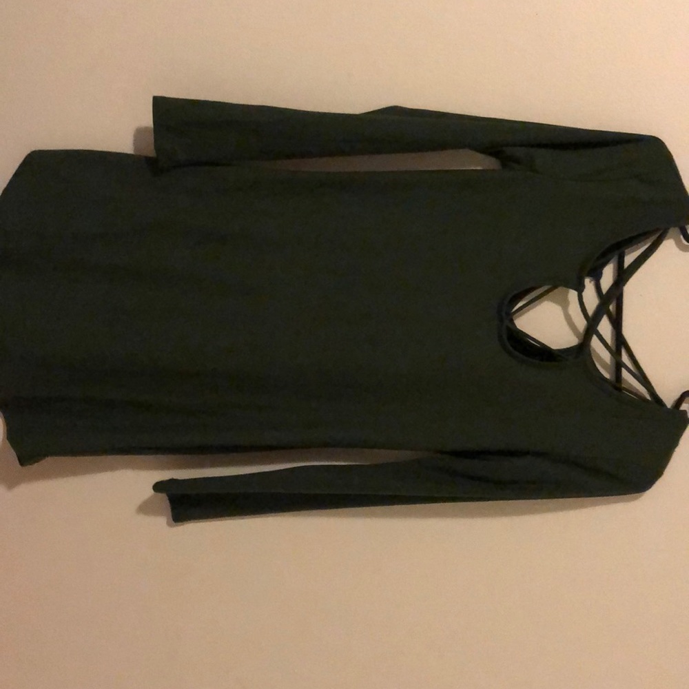 Olive green dress